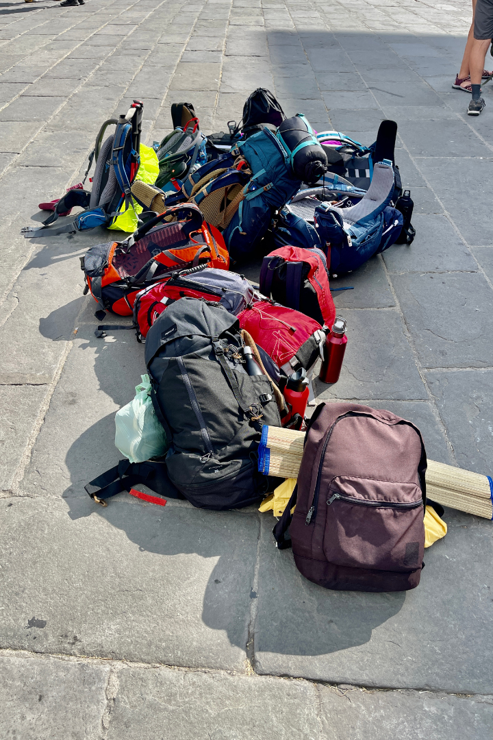 Zaini a terra , siamo arrivati